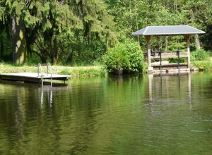 Holzbau am Teich